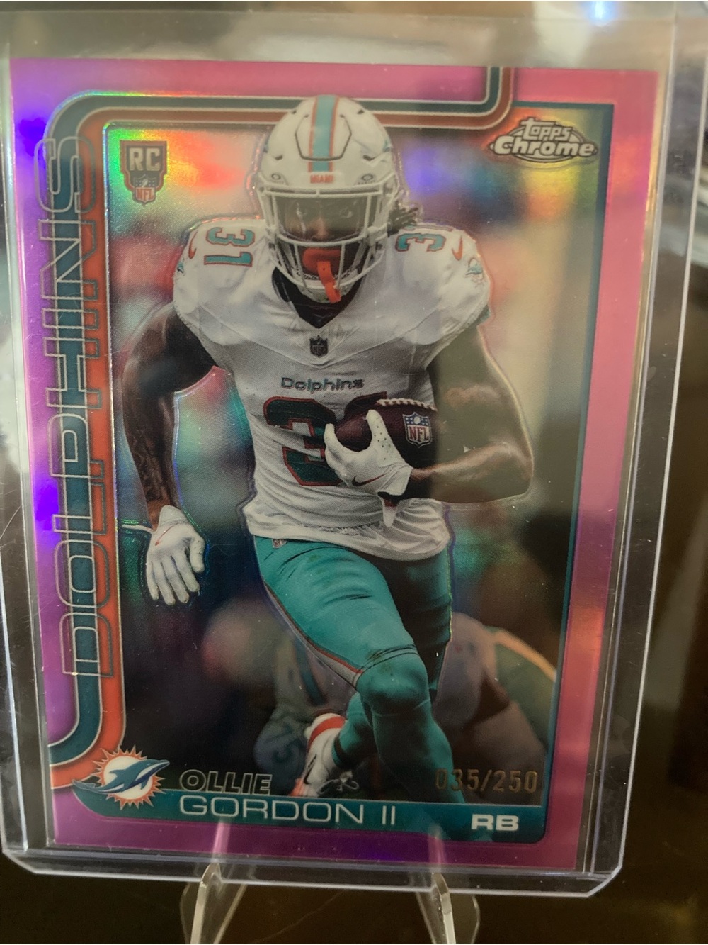 Topps Ollie Gordon ll rookie card 35/250